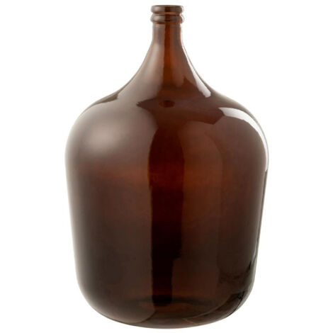 Vase Design en Verre "Cuiso" 56cm Marron Foncé