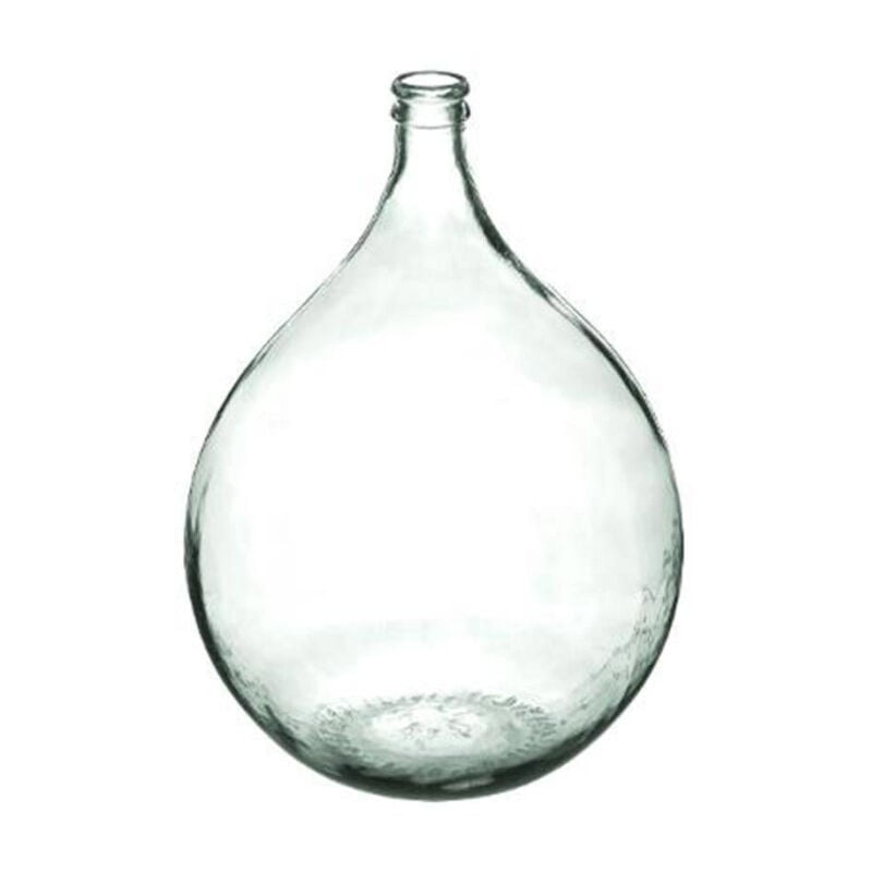 Vase Design en Verre 'Dame Jeanne' 56cm Transparent