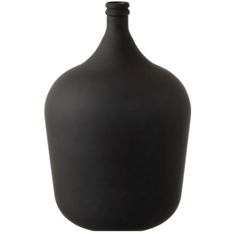 Vase Design en Verre "Gentle" 55cm Noir Mat