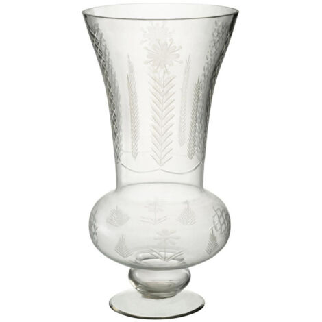 Vase Design en Verre "Giga" 51cm Transparent