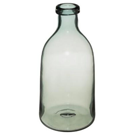 Vase Design en Verre "Green House" 29cm Gris