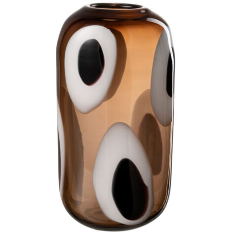 Vase Design en Verre "Izzy" 32cm Marron