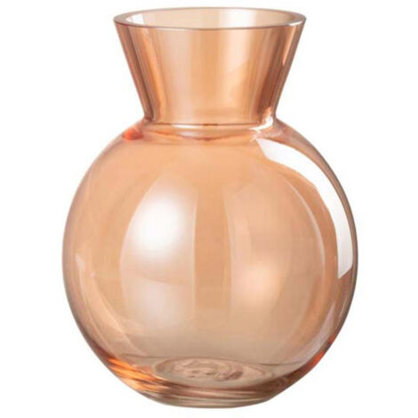 Vase Design en Verre "Lucy" 18cm Orange
