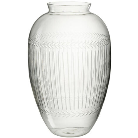 Vase Design en Verre "Massif" 61cm Transparent