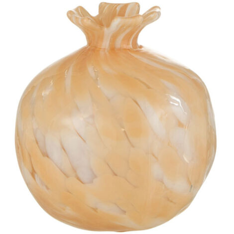 Vase Design en Verre "Mélissa" 13cm Beige