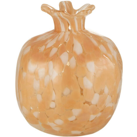 Vase Design en Verre "Mélissa" 16cm Beige