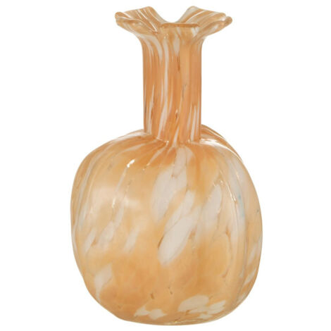 Vase Design en Verre "Mélissa" 23cm Beige