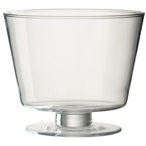 Vase Design en Verre "Olivia" 19cm Transparent