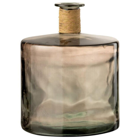 Vase Design en Verre "Safari" 45cm Marron