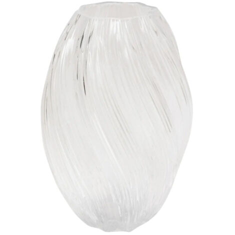 Vase Design en Verre "Valma" 27cm Transparent