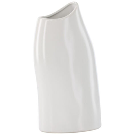 Vase Design "Ernst" 23cm Blanc