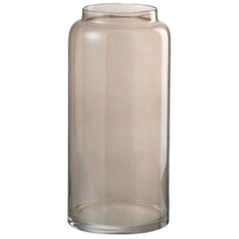 Vase Design "Long Droit" 40cm Marron Ambre
