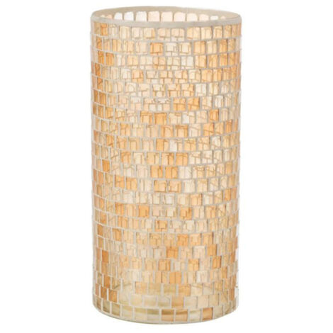 Vase Design "Mosaïque Ronde" 30cm Orange