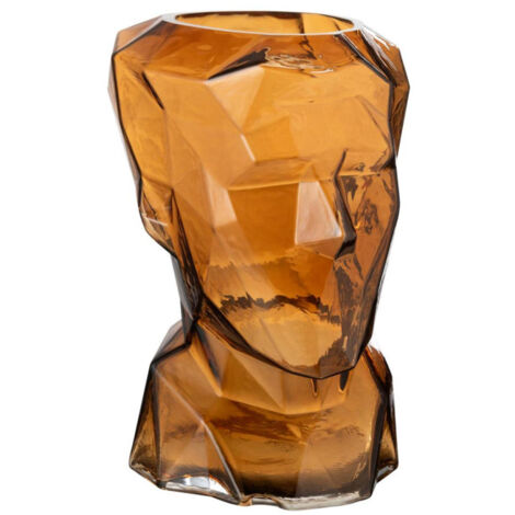 Vase Design Visage "Elea" 30cm Marron