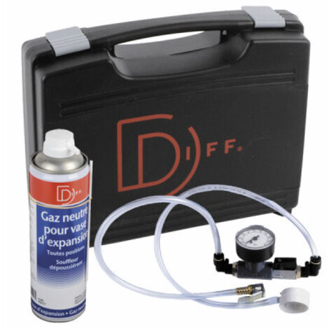 Kit de manométrage pour vase d'expansion – Gaz neutre – Mallette de rangement 247x177x76mm – Raccord à clipser inclus