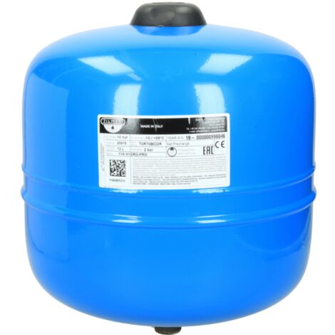Vase d'expansion 12 litres pour installations d'eau de chauffage et d'eau sanitaire