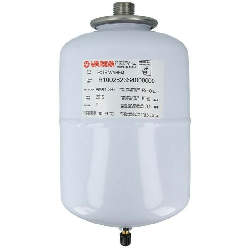 Vase d'expansion 2 L pour installations de chauffage avec