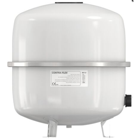Vase d'expansion à membrane pour chauffage, 6 bar, 50 litres, modèle maison, blanc