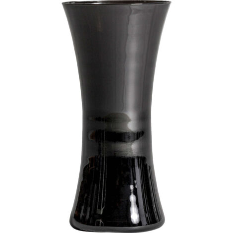 Vase Donet Élégant en Cristal Noir Brillant - Noir brillant et intense