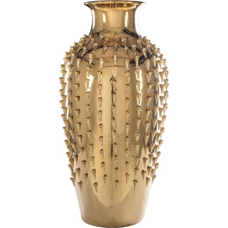 Vase doré design raffiné pour une touche décorative élégante - doré brillant effet miroir