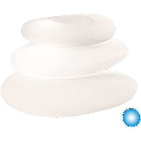 Vase Eden Bright Luce Bleu en Polymère Monacis - L75xP62xH47 cm
