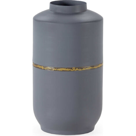 Vase élégance gris doré antique - Gris antique avec dorure élégante