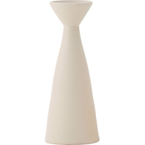 Vase en argile gris design élégant pour décoration intérieure - beige argile clair naturel