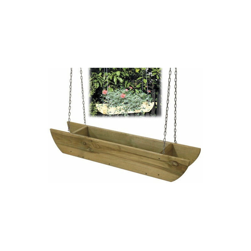 Led Leds - Vase en bois florker 90x20x15 cm Suspension à suspendre