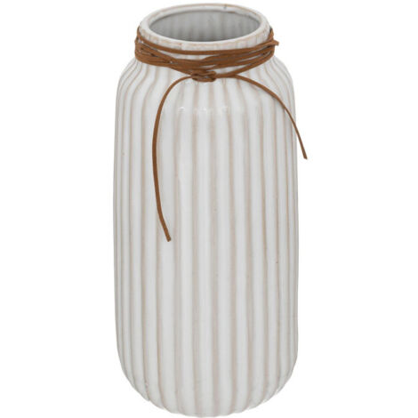 Vase en Céramique "Café" 28cm Blanc