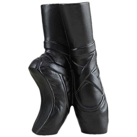 Vase en céramique, chaussons de ballet, sculpture réaliste représentant une danseuse (noir)