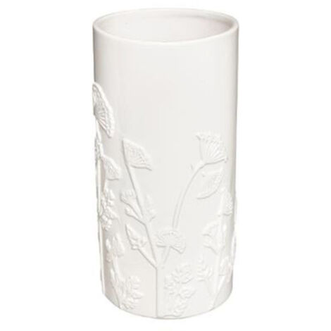 Vase en Céramique Effet 3D "Mind" 25cm Blanc