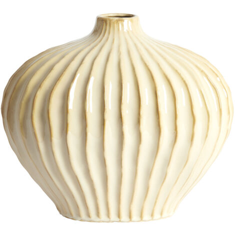 Vase en céramique Light & Living LORITO sable-beige – 35x21x30 cm