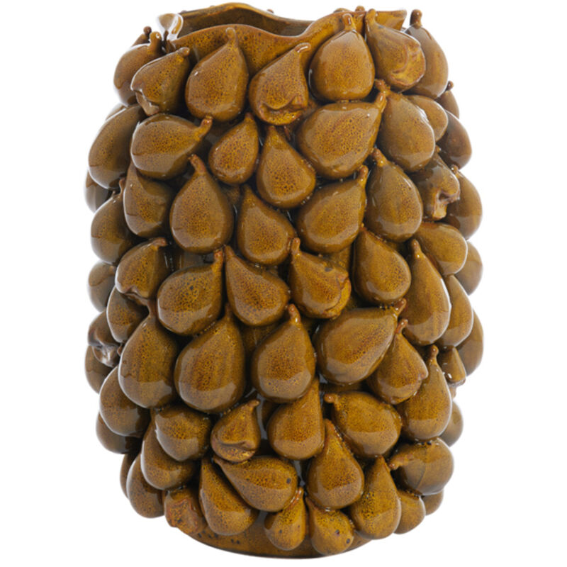 Light&living - Vase en céramique natalia jaune-brun – 35x33x47 cm Light&living - Vase en céramique natalia jaune-brun – 35x33x47 cm