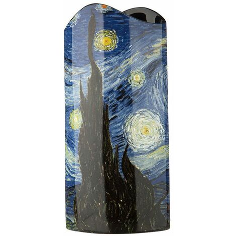 Vase en céramique silhouette Van Gogh - Nuit étoilée