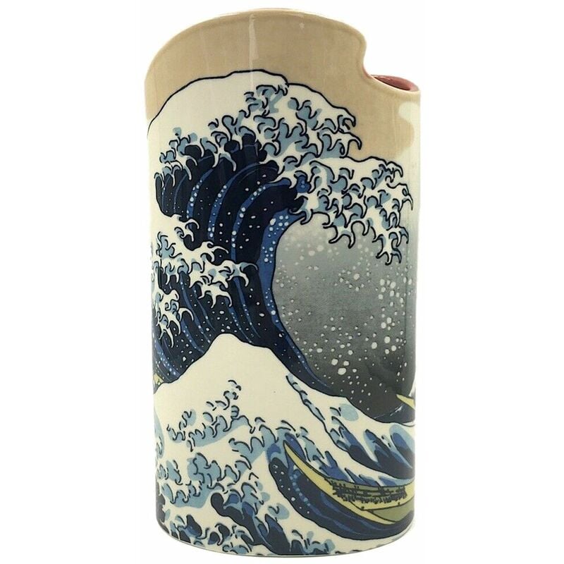 Vase en céramique silhouette Hokusai - La Grande Vague