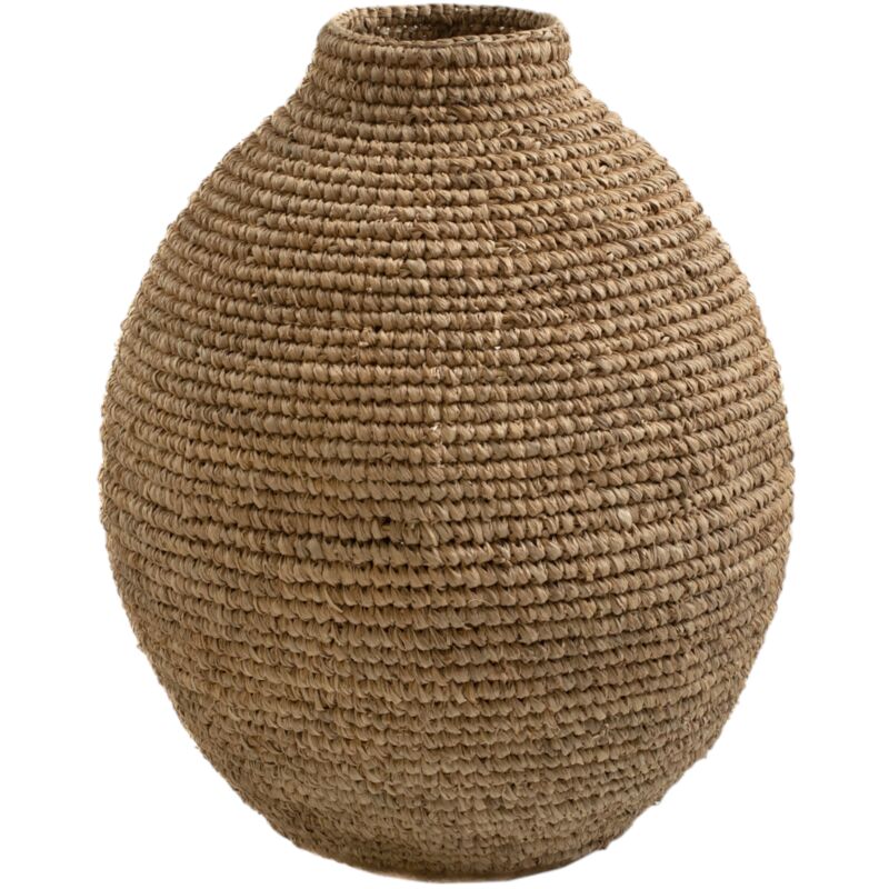 Vase en fibres naturelles