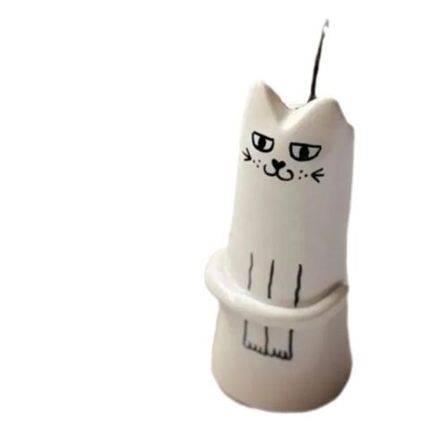 Vase en Forme de Chat, Vase à Fleurs en Forme de Chat  Vase à Fleurs de Table - en résine, Vase à d’Art Moderne, à de Table, décoratif, de pièce maîtresse