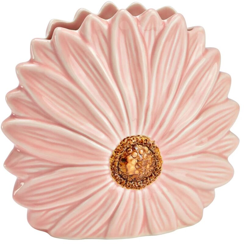 Vase en forme de fleur 17x16x7 cm rose