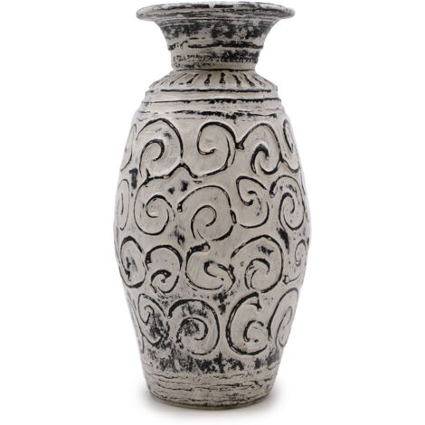 Vase en Forme de Tourbillons - Crème- Vendu par 1