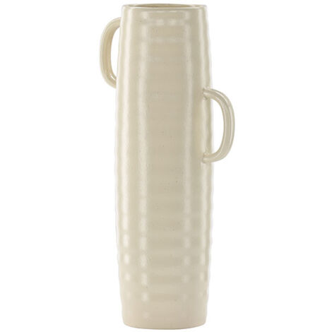 Vase en grès Cent Beige et noir