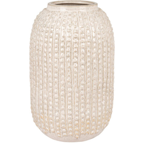 Vase en grès H25,5cm - Sable - RIVAS