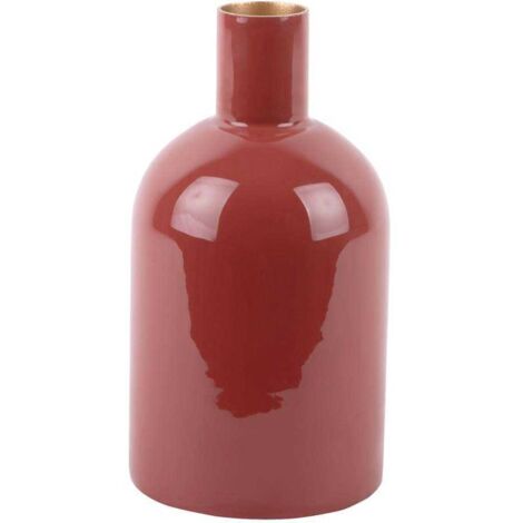 Vase en métal Ivy bottle Ocre