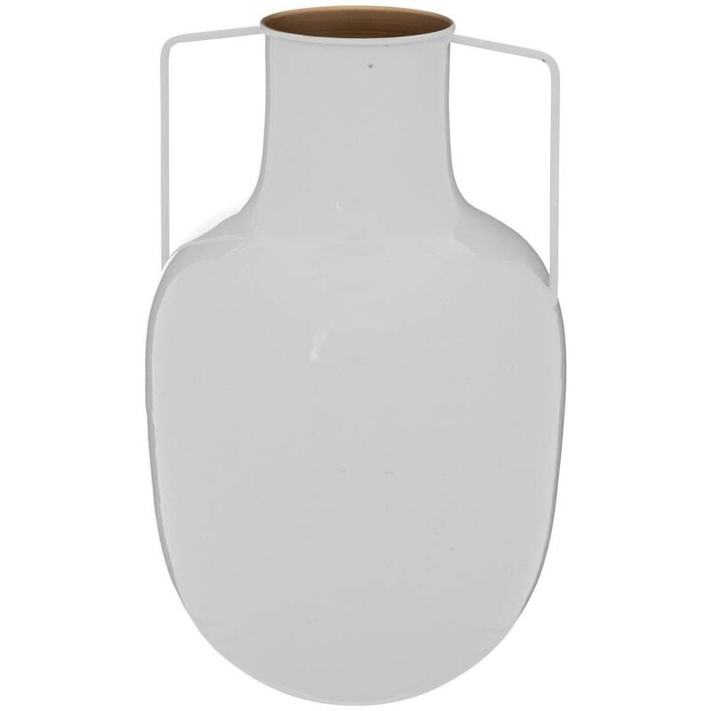 Vase en métal Le colectionneur H30,5cm blanc Atmosphera créateur d'intérieur