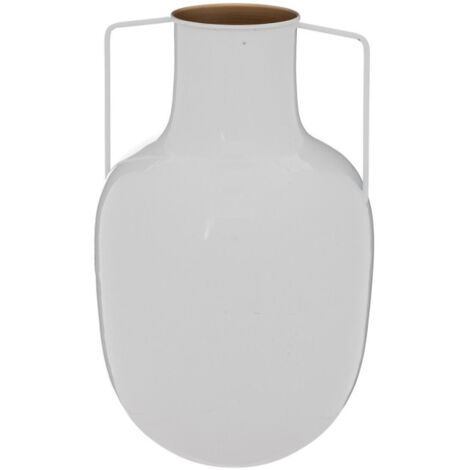 Vase en Métal "Le Collectionneur" 30cm Blanc