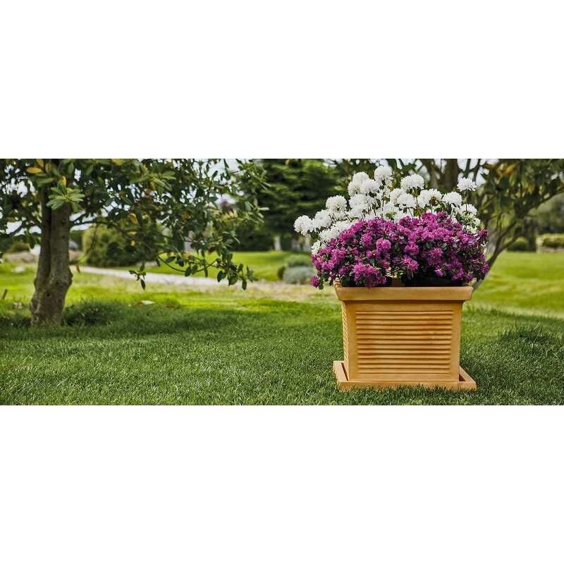 Vase Polymère Monacis Carré Millerighe Impruneta cm 40 (40X40X33h)