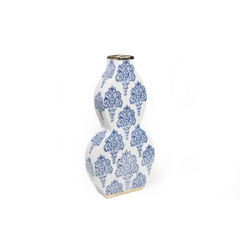 Vase en porcelaine bleu/blanc