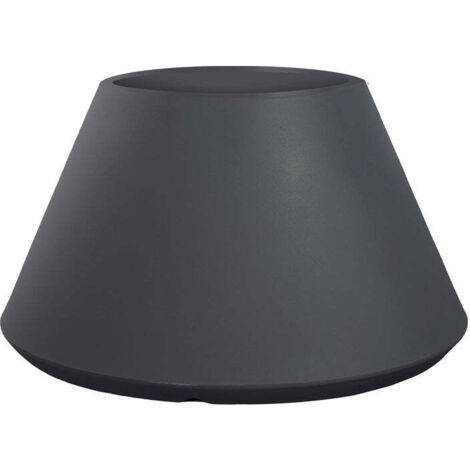 Vase en résine pour intérieur et extérieur pour plantes rond design conique d.60x35h Stromboli Anthracite