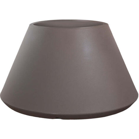 Vase en résine pour intérieur et extérieur pour plantes rond design conique d.60x35h Stromboli Tortora