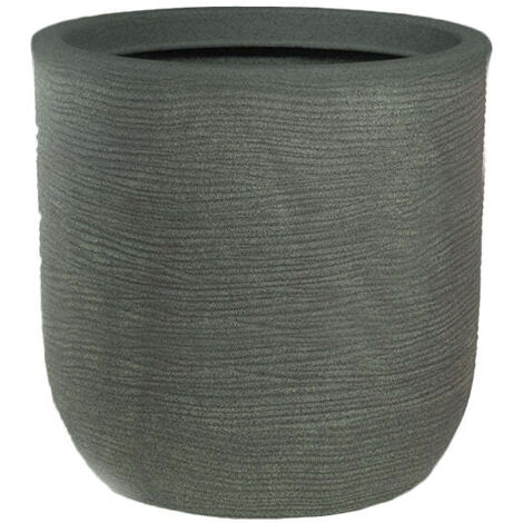 Vase en résine pour plantes d'intérieur et d'extérieur, design cylindrique, d.35x34h Raffaello Verde