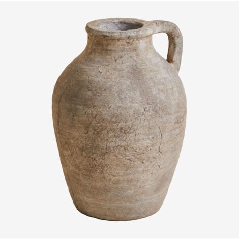 Vase en Terre Cuite avec Poignée Agnon SKLUM Marron pierre